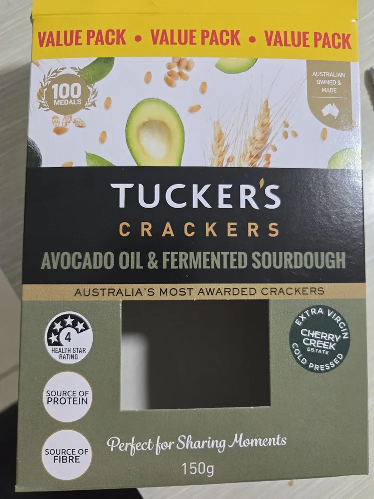 Avocado Oil And Fermented Sourdough Crackers