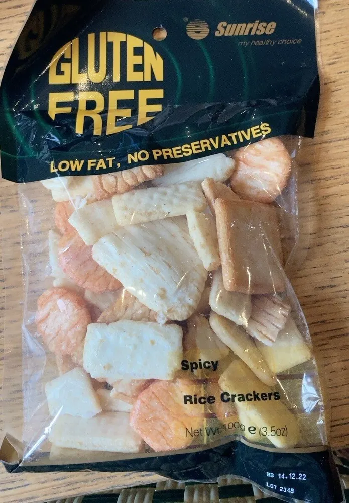 Spicy rice crackers