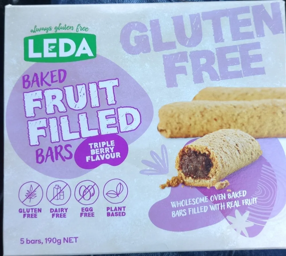 Baked fruit filled Bars