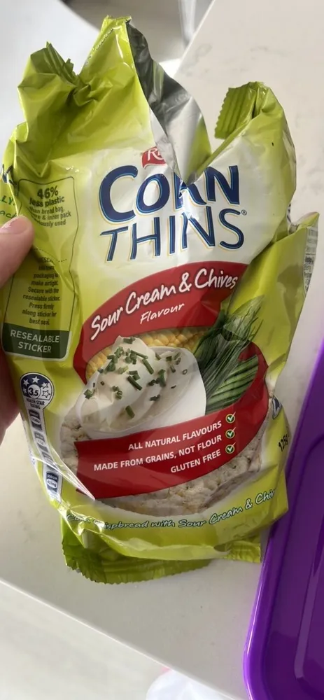 Corn Thins Sour Cream & Chives Flavour