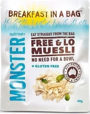 Monster Breakfast In a Bag Free & Lo Muesli 60g