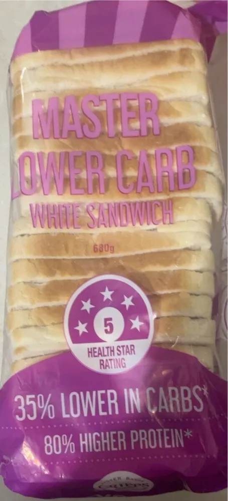 Lower Carb White Sandwich