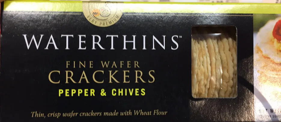 Fine Wafer Crackers Pepper & Chives