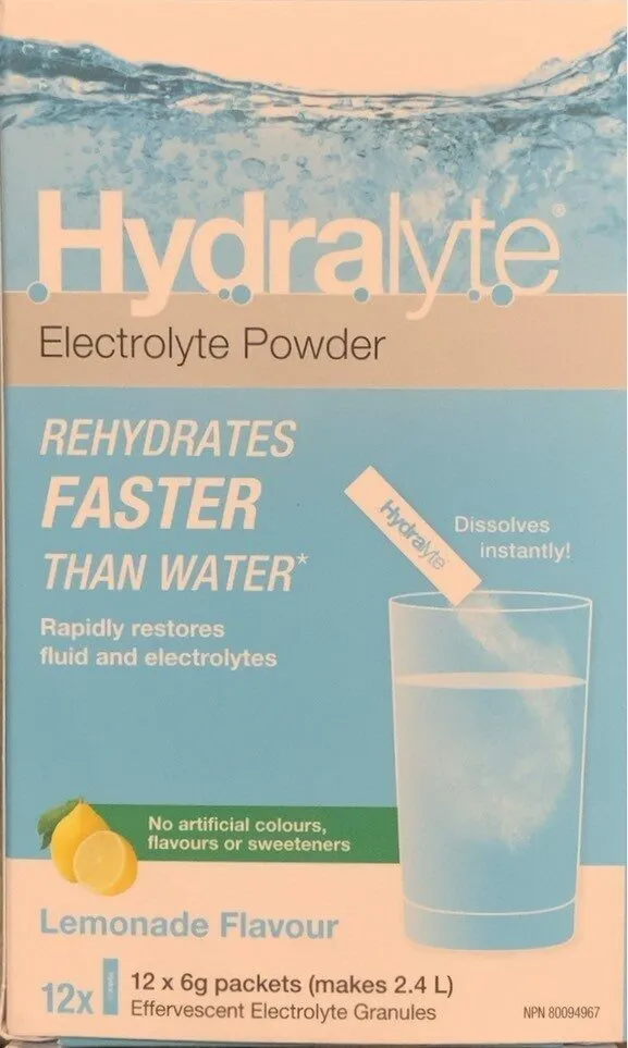 Hydralyte Electrolyte Powder Lemonade