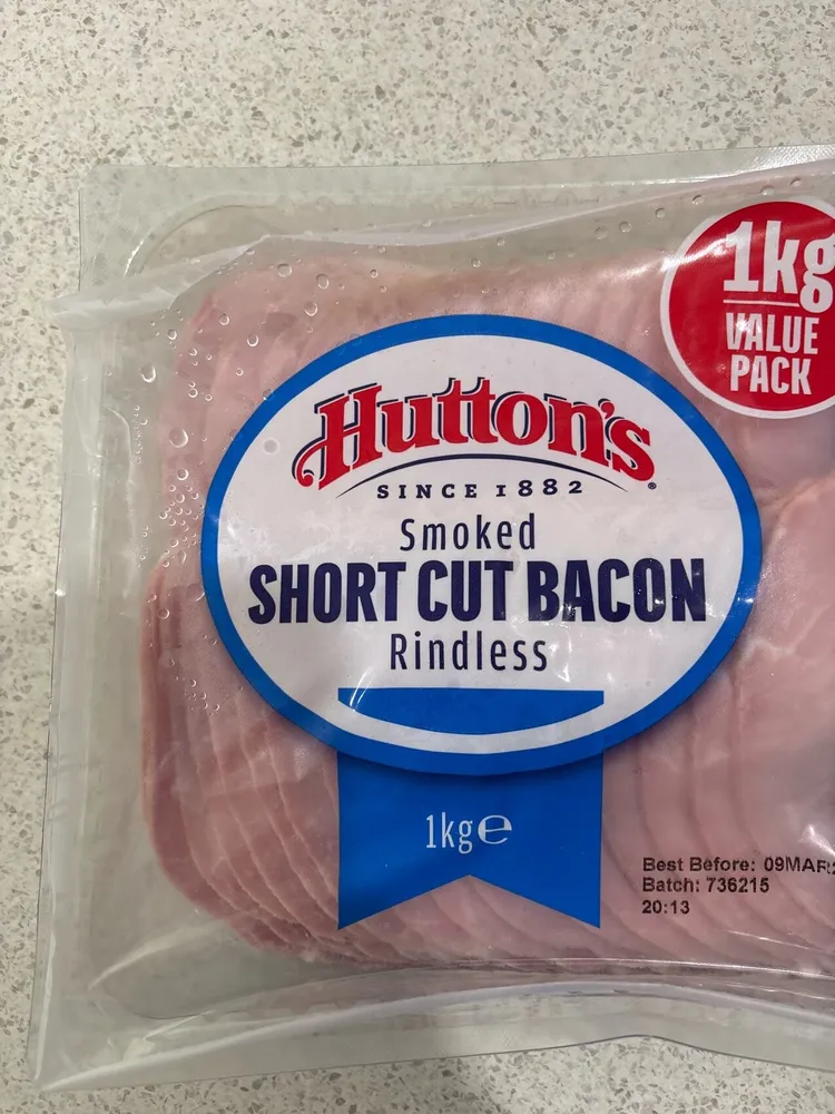 Smoked Short Cut Bacon Rindless