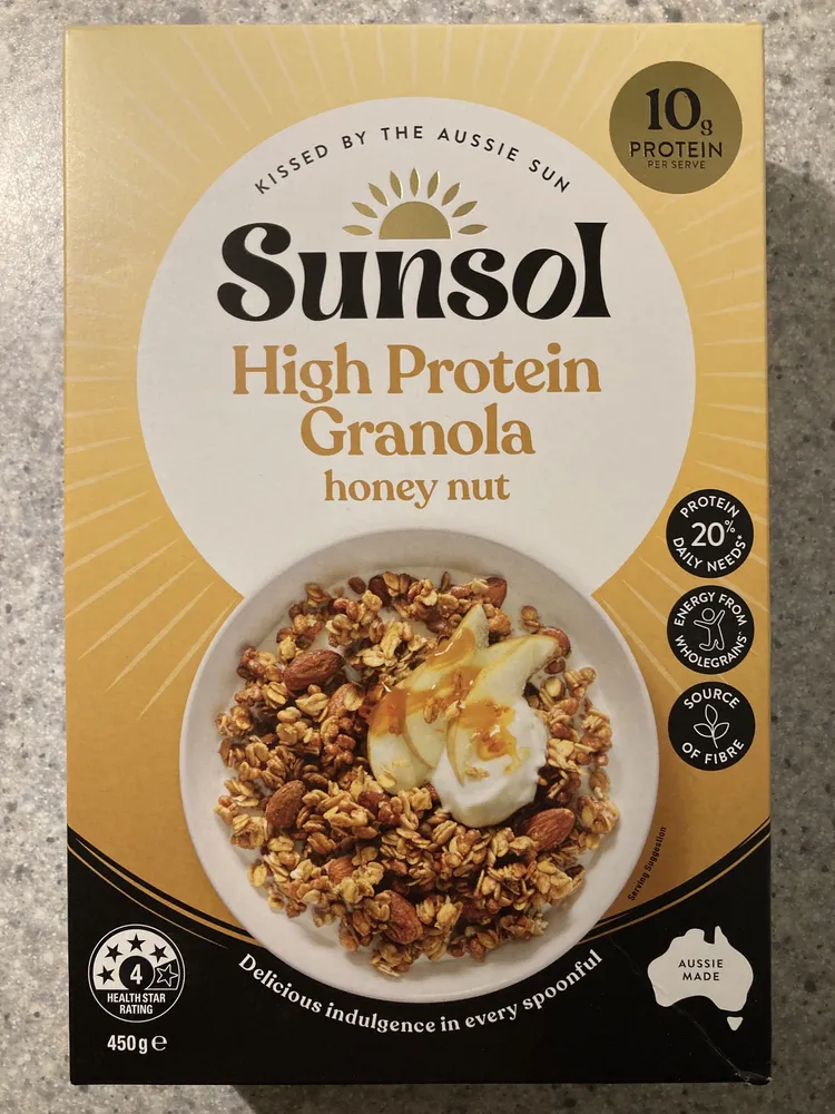 High Protein Granola Honey Nut