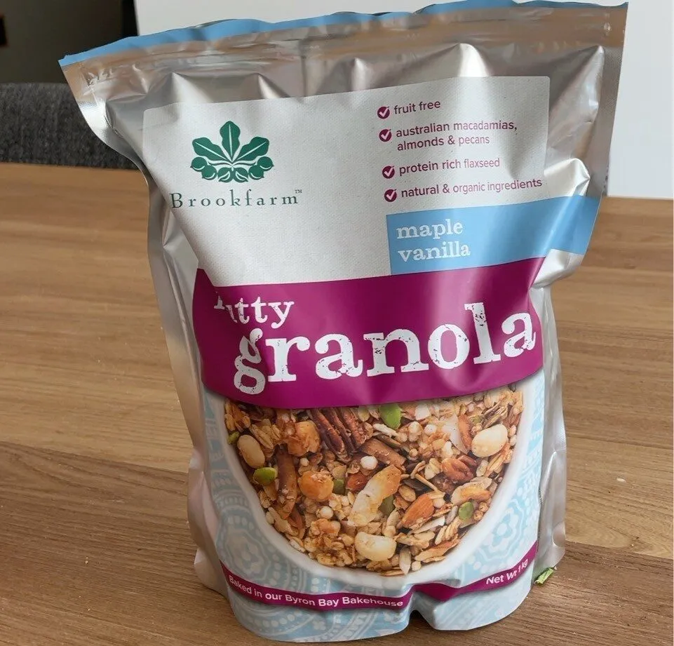 nutty granola maple vanilla