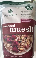 toasted muesli macadamia cranberry