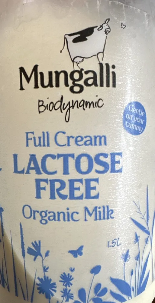 Full Cream LACTOSE FREE Organic Milk