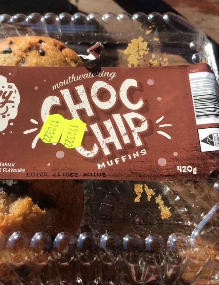 Choc chip muffins