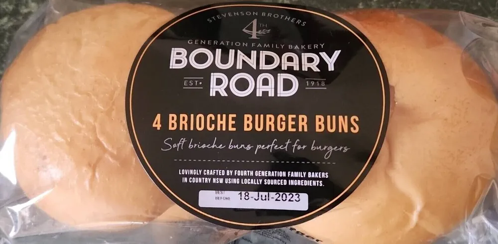 4 Brioche Burger Buns