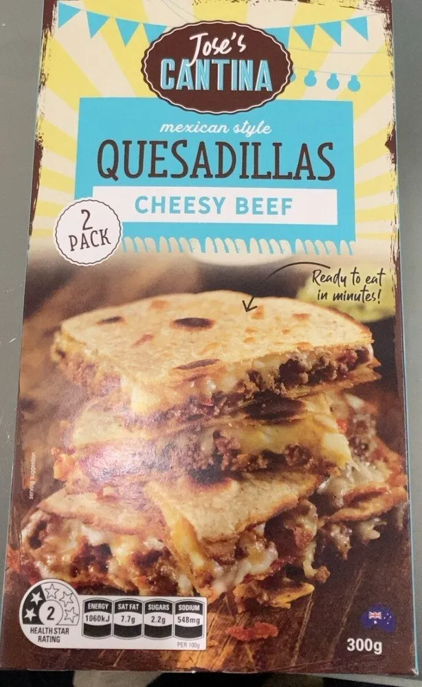 Mexican style Quesadillas cheesy beef