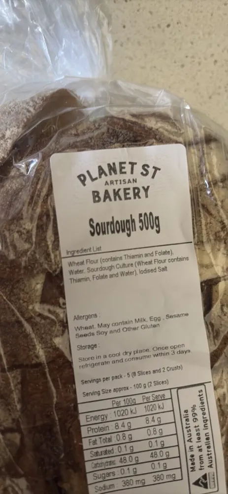 Sourdough 500g