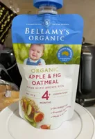 Organic apple and fig oatmeal
