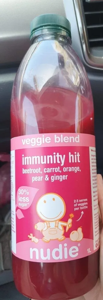 veggie blend beetroot, carrot, orange, pear & ginger immunity hit