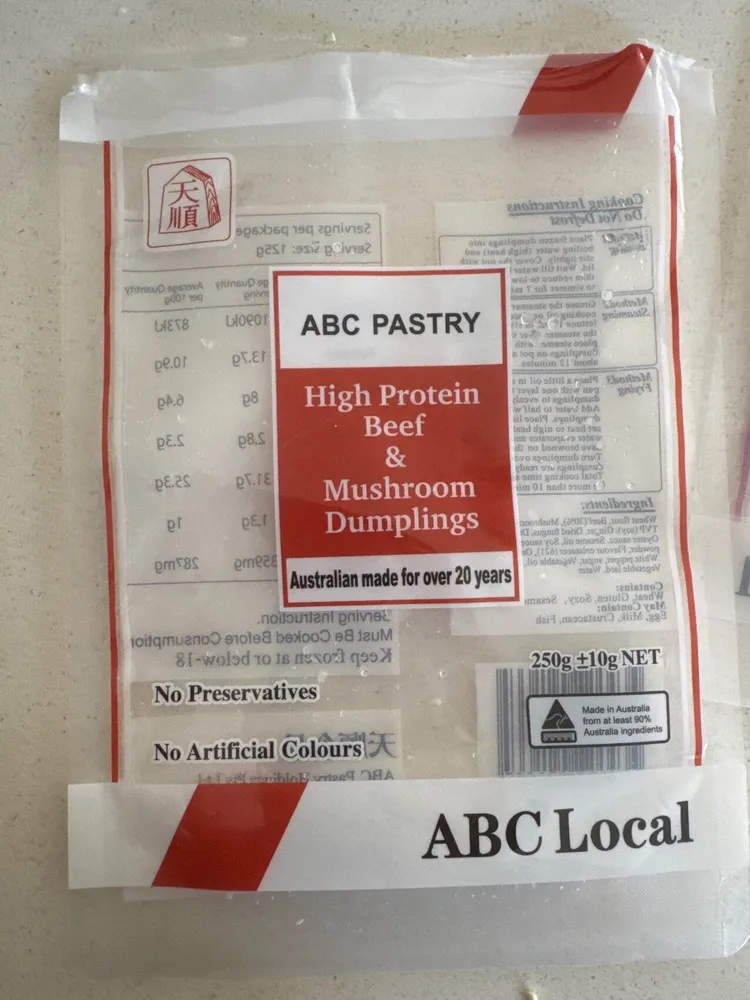 High Protein Beef & Mushroom Dumplings