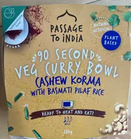 90 second veg curry bowl