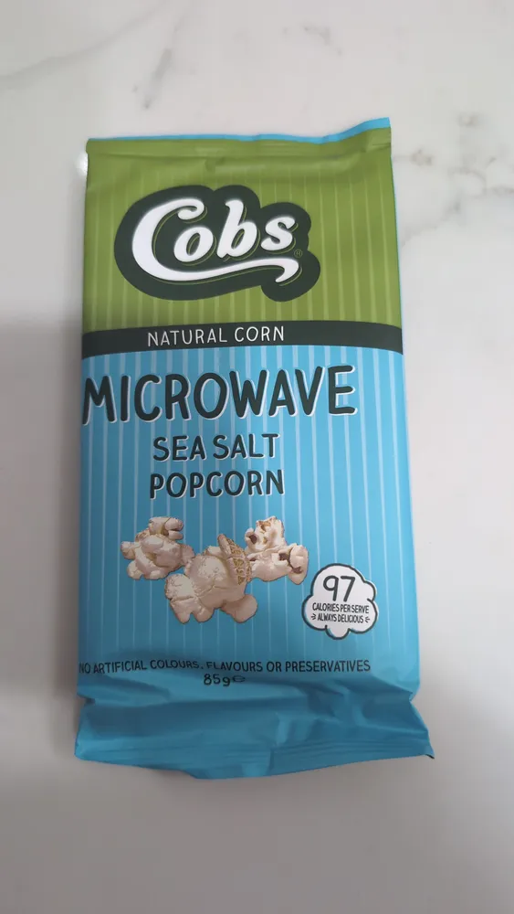 Microwave Sea Salt Popcorn