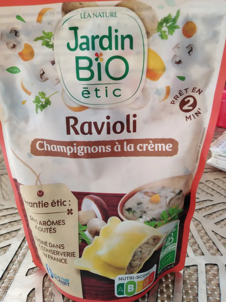 Ravioli Champignons à la crème