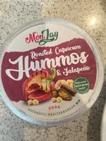 Roasted Capsicum Hummos & Jalapeño