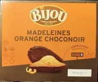 Madeleines orange choconoir