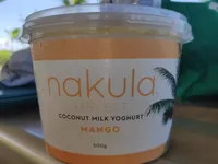 Coconut milk yoghurt mango
