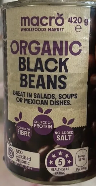 ORGANIC BLACK BEANS