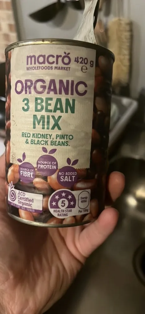 Organic 3 Bean Mix