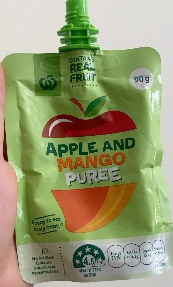 apple and mango puree