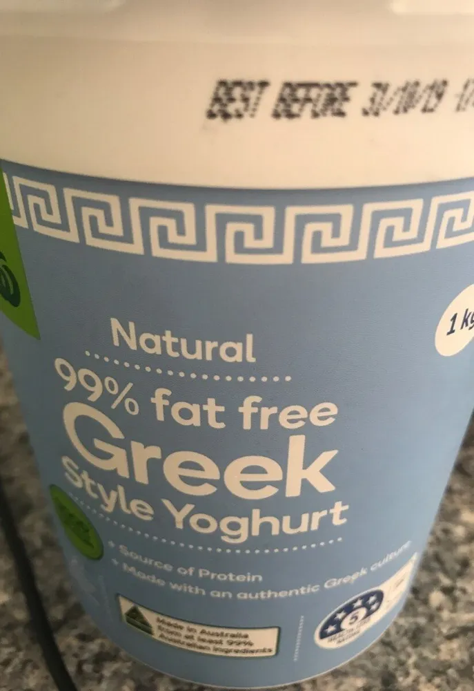 Greek style Yoghurt fat fred