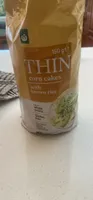 Thin corn cakes with brown rice