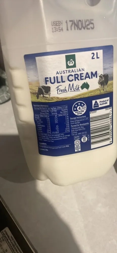 Full Cream Fresh Milk