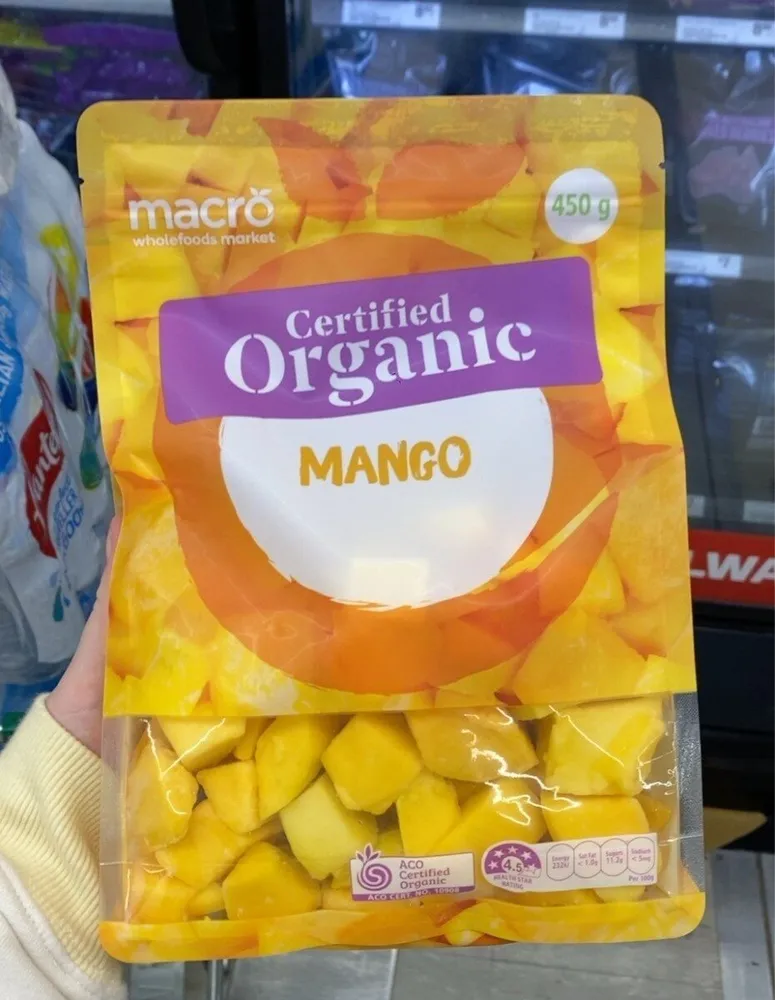Organic Diced Mango