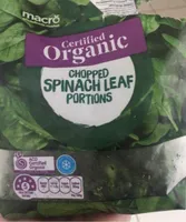 Organic Spinach Leaf Portions