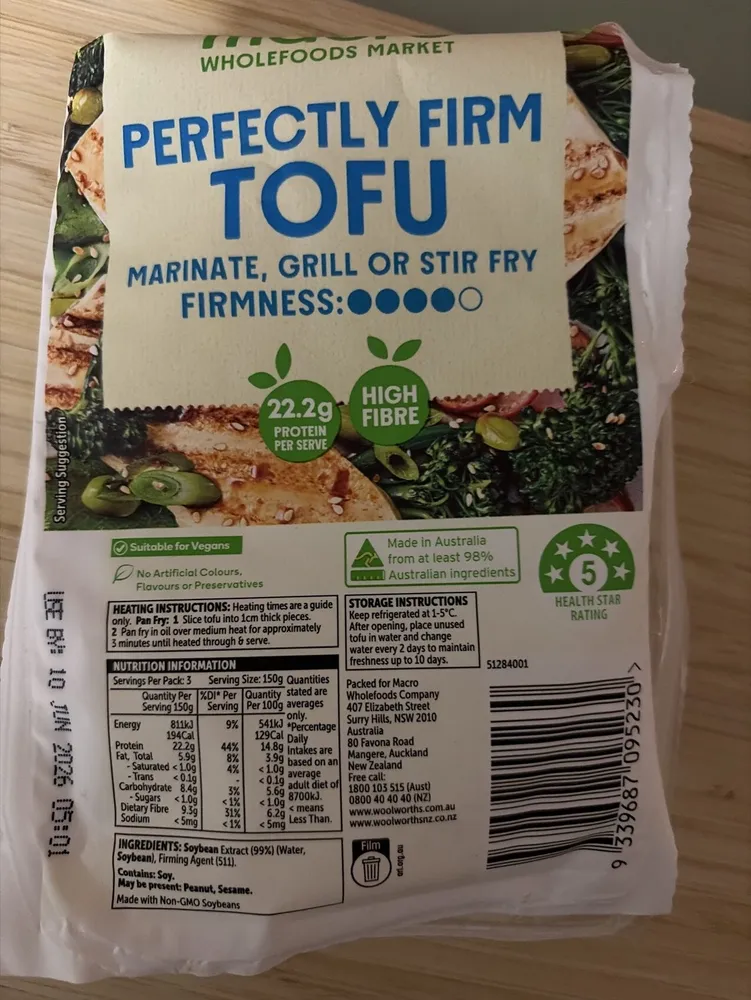 PERFECTLY FIRM TOFU