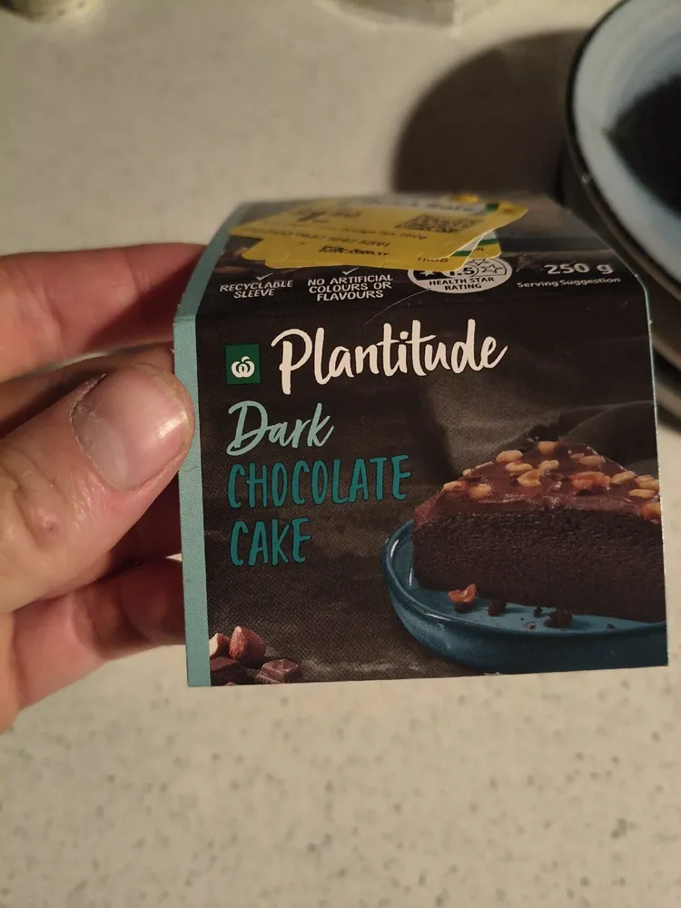 Belgian dark chocolate cake