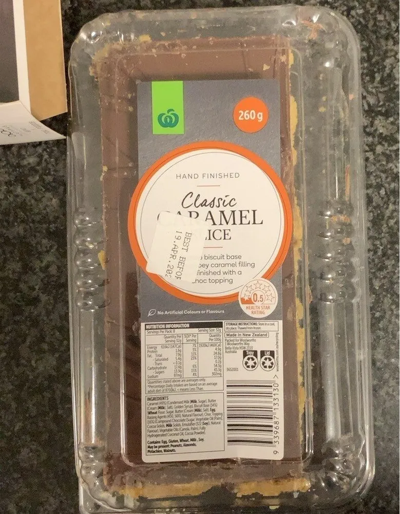 Classic caramel slice