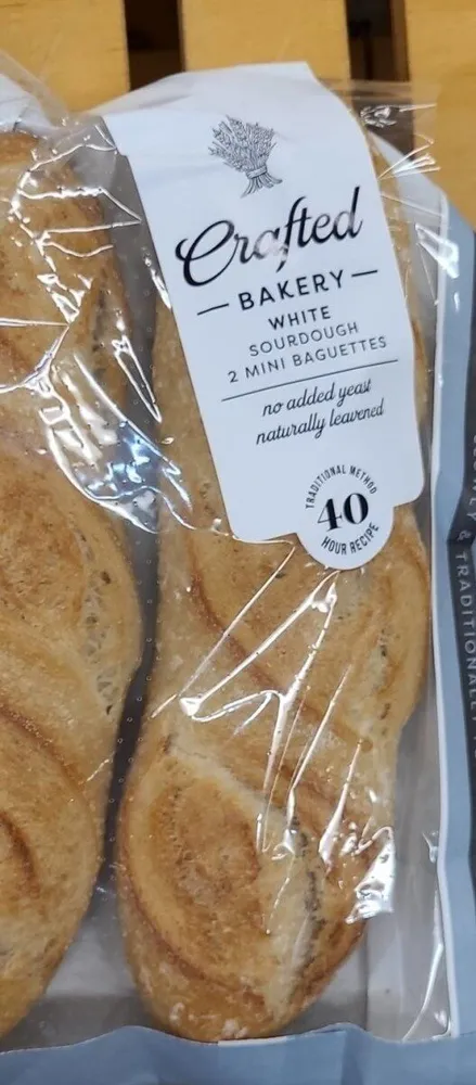 White sourdogh mini baguettes