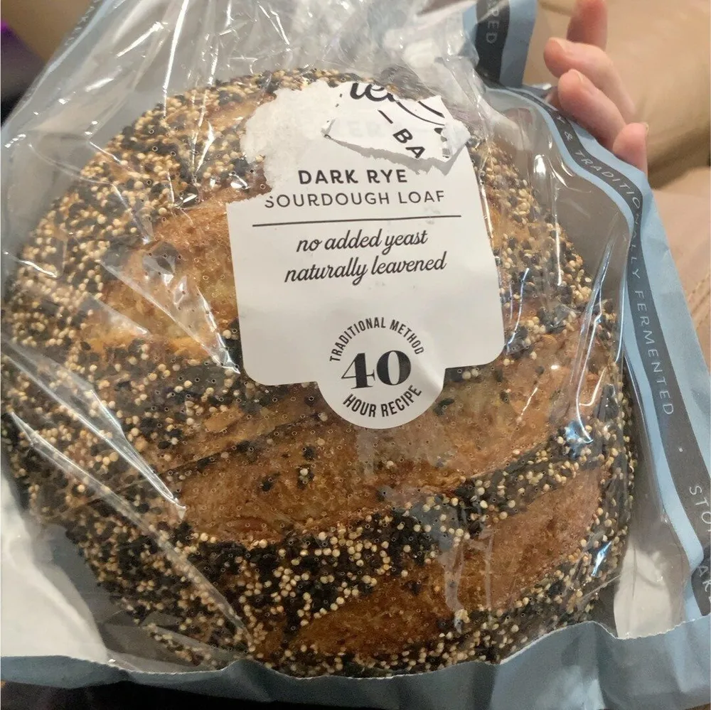 Crafted Sourdough Rustic Dark Rye Loaf