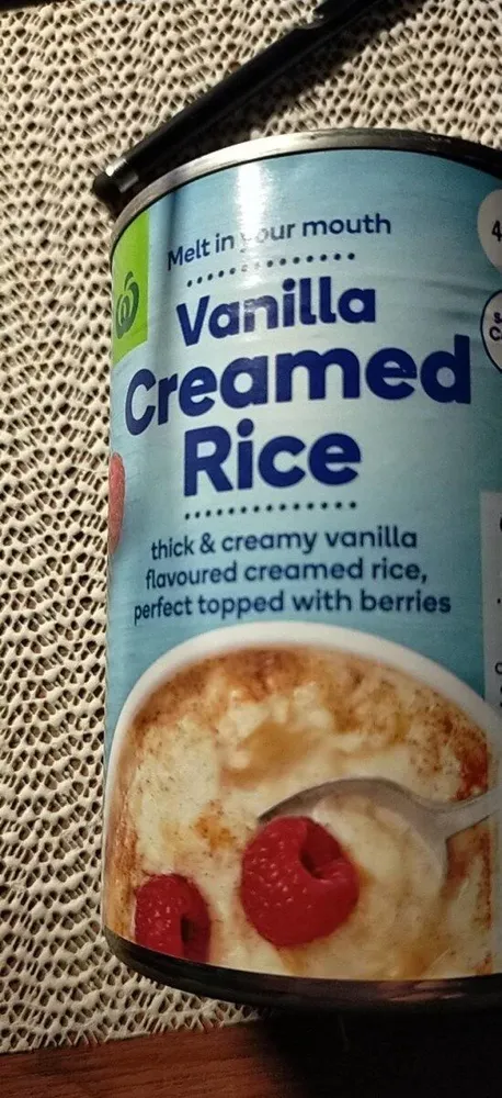 Vanilla creamed rice