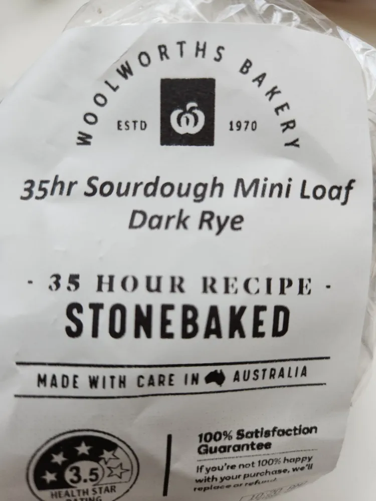 35hr Sourdough Mini Loaf Dark Rye