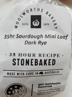 35hr Sourdough Mini Loaf Dark Rye