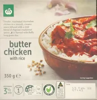 butter chicken with basmati rice