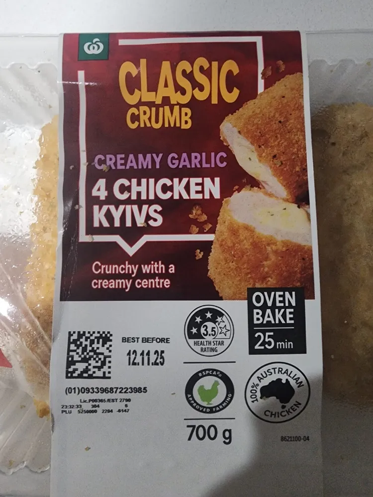Classic Crumb Creamy Garlic Kyivs