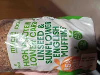 HIGH PROTEIN LOWER CARB LINSEED & SUNFLOWER ENGLISH MUFFINS
