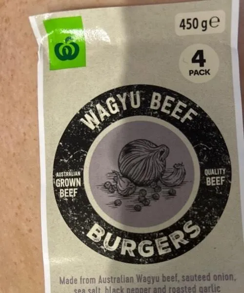 Wagyu beef burgers