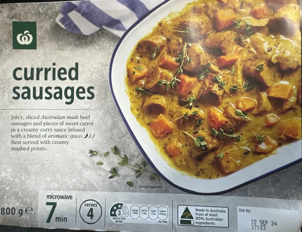 Curried Sausages