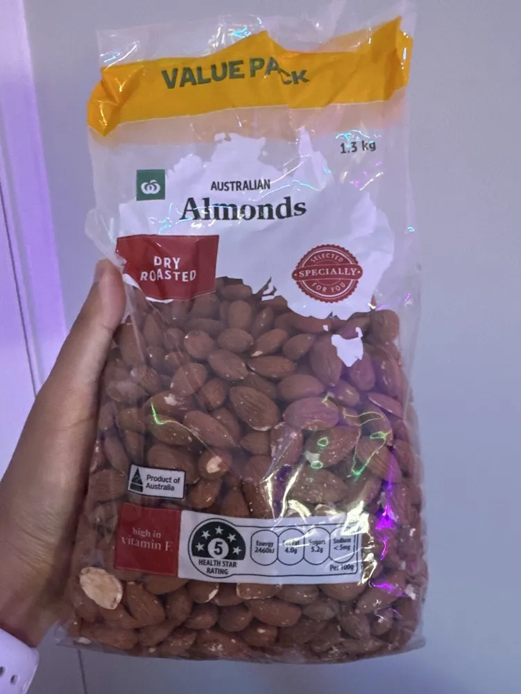 Australian Almonds - Dry Roasted (1.3kg)