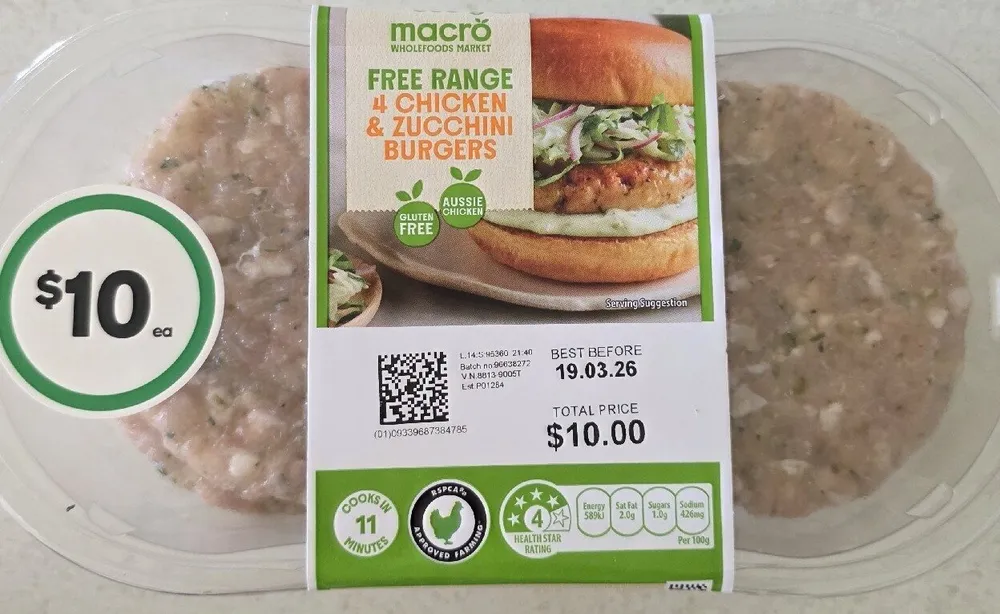 Chicken & Zucchini Burger