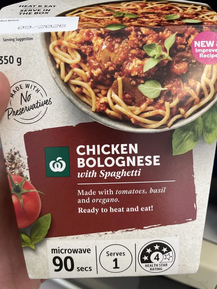 Chicken Bolognese With Spaghetti